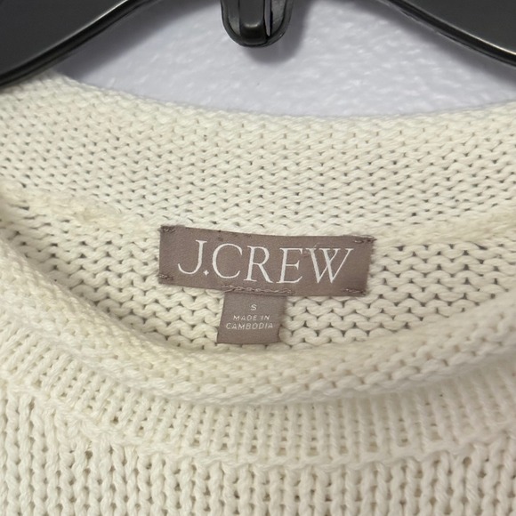 J. Crew Heritage Cotton Rollneck Sweater in Black White Stripe - Small - Picture 4 of 6